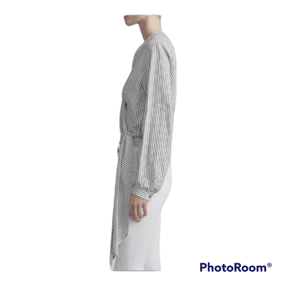 RAG & BONE  strip prescott blouse - Picture 4 of 6